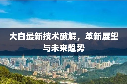 大白最新技术破解，革新展望与未来趋势
