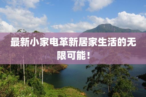 最新小家电革新居家生活的无限可能！