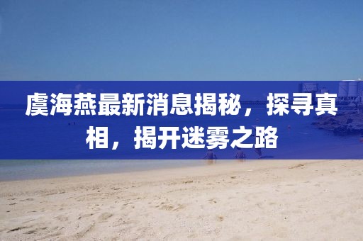 虞海燕最新消息揭秘，探寻真相，揭开迷雾之路