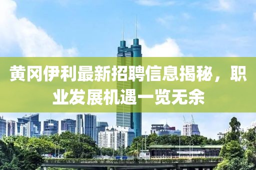 黄冈伊利最新招聘信息揭秘，职业发展机遇一览无余