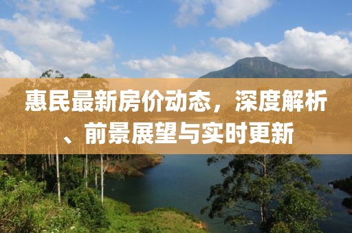 惠民最新房价动态，深度解析、前景展望与实时更新