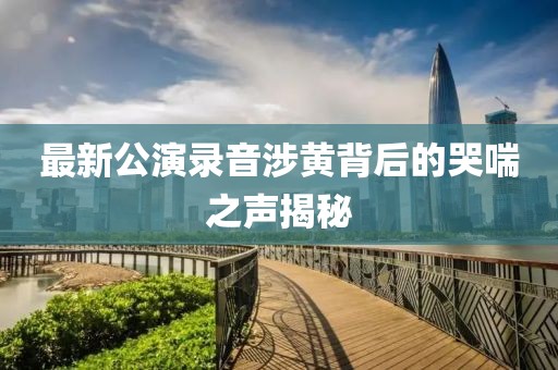 最新公演录音涉黄背后的哭喘之声揭秘