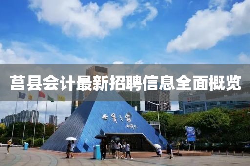 莒县会计最新招聘信息全面概览