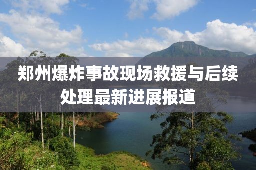 郑州爆炸事故现场救援与后续处理最新进展报道