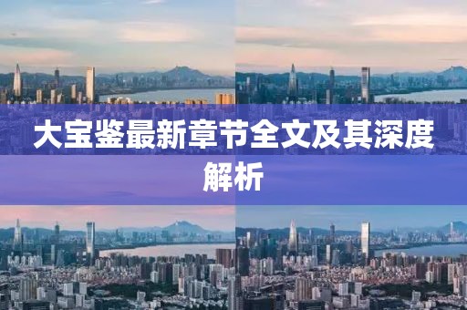大宝鉴最新章节全文及其深度解析
