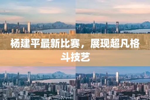 杨建平最新比赛，展现超凡格斗技艺