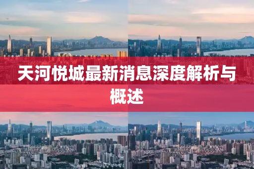 天河悦城最新消息深度解析与概述