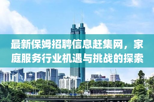 最新保姆招聘信息赶集网，家庭服务行业机遇与挑战的探索