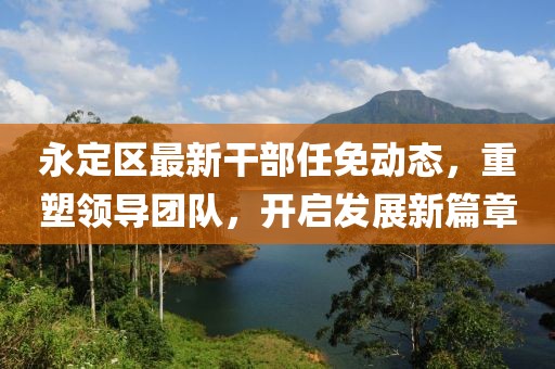 永定区最新干部任免动态，重塑领导团队，开启发展新篇章