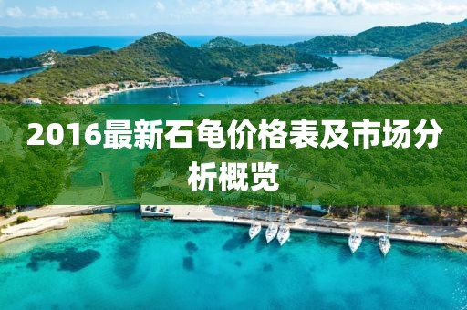 2016最新石龟价格表及市场分析概览