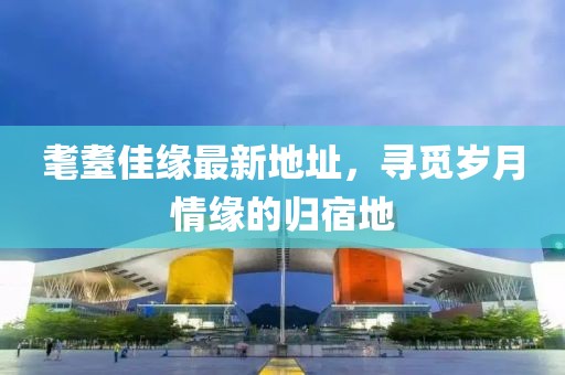 耄耋佳缘最新地址，寻觅岁月情缘的归宿地