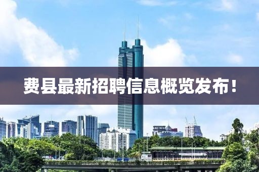 费县最新招聘信息概览发布！