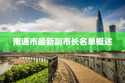 南通市最新副市长名单概述