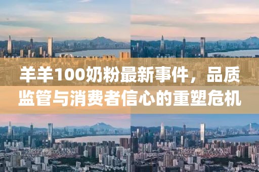 羊羊100奶粉最新事件，品质监管与消费者信心的重塑危机