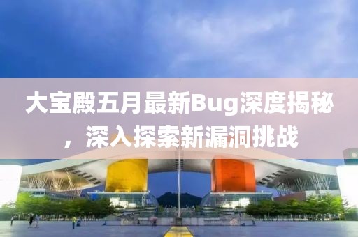 大宝殿五月最新Bug深度揭秘，深入探索新漏洞挑战