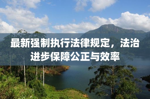 最新强制执行法律规定，法治进步保障公正与效率