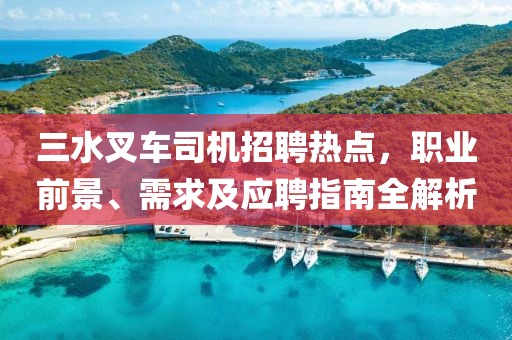 三水叉车司机招聘热点，职业前景、需求及应聘指南全解析